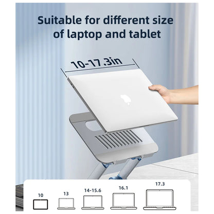 Stalak Yesido LP06 za laptop 10 inča - 17,3 inča, Srebrni