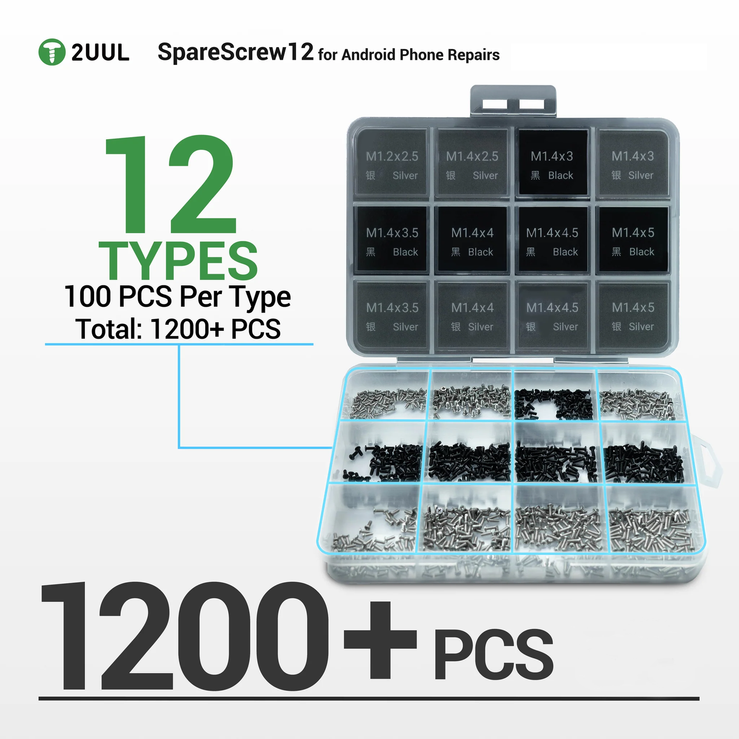 Vijci 2UUL SC12 za Apple Android Series, 1200in1