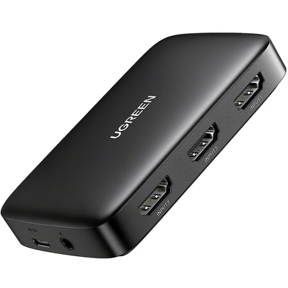 Switch Video UGREEN CM332, 3 x HDMI - HDMI, Crni