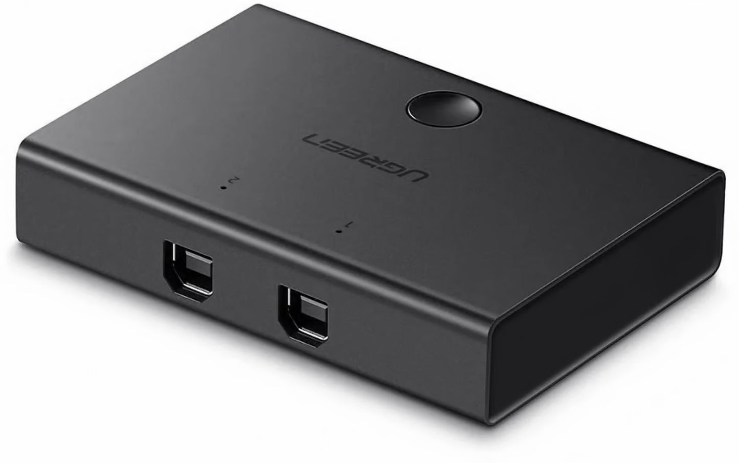 Switch USB UGREEN US158, 2 x USB-B, Crni