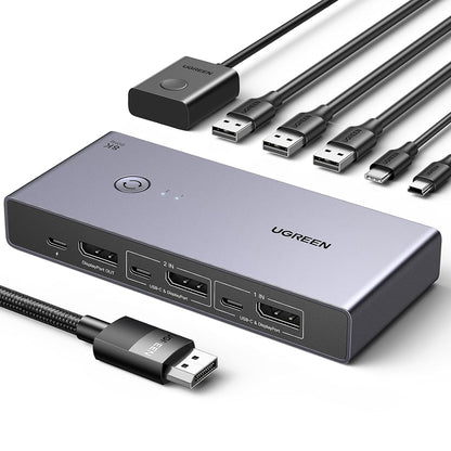 Switch Video DisplayPort UGREEN CM695 (25962), Crni