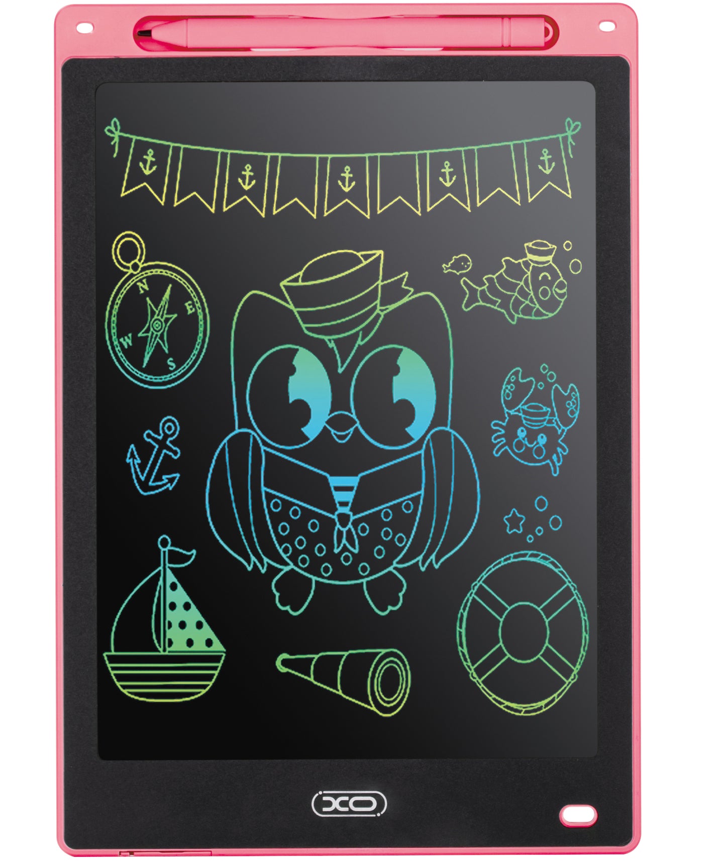 Tablet za crtanje / pisanje XO Design V01, 10 inča, roza