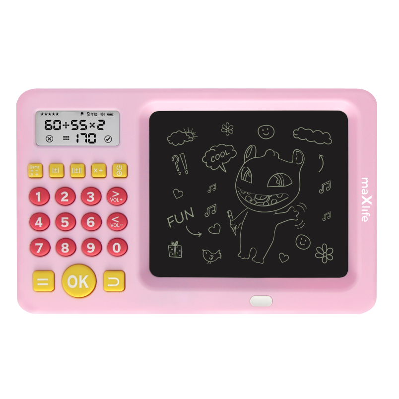 Tablet za crtanje / pisanje MaXlife MXWB-01, s kalkulatorom, roza