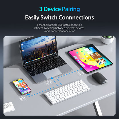 Bluetooth tipkovnica DUX DUCIS LK Mini, Bijela