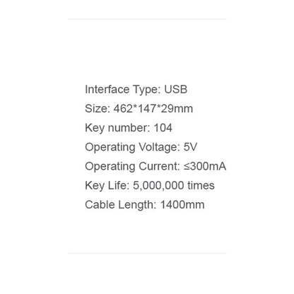 Gaming tipkovnica HAVIT KB866L, RGB, 1.4m, Crna Crvena