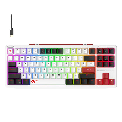Gaming tipkovnica HAVIT KB902L, RGB, 1.8m, Višebojna