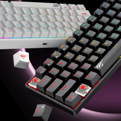 Gaming tipkovnica HAVIT KB903L, RGB, 1.8m, Bijelo Plava