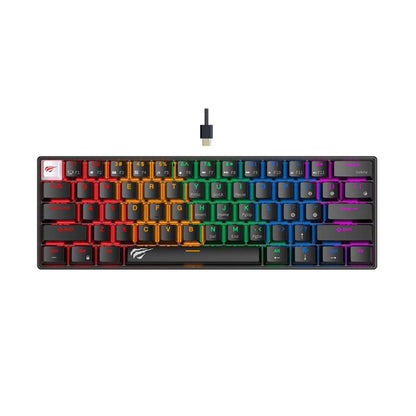 Gaming tipkovnica HAVIT KB903L, RGB, 1.8m, Crna