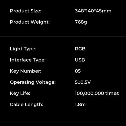 Gaming tipkovnica HAVIT KB904L, RGB, 1.8m, Crno Zelena