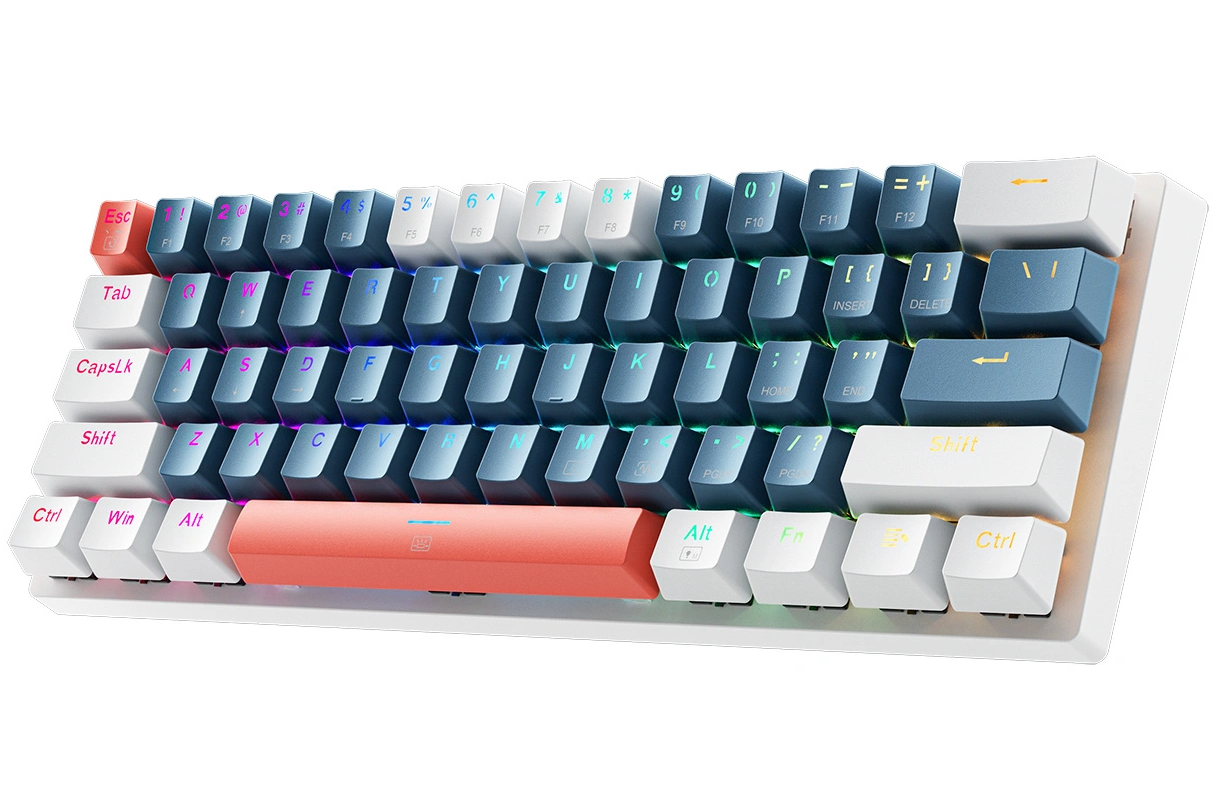 Gaming žičana USB tipkovnica Machenike K500-B61 Mechanical, RGB, Plavo Bijela