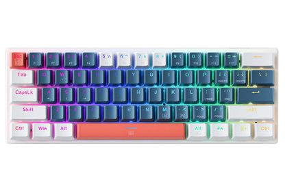 Gaming žičana USB tipkovnica Machenike K500-B61 Mechanical, RGB, Plavo Bijela