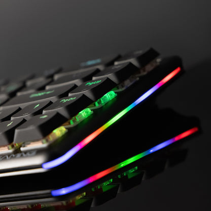 Bežična gaming tipkovnica Proove AFK, RGB, BT / Wi-Fi / Žičana, 1.5m, Bijela WKAFKEN22002