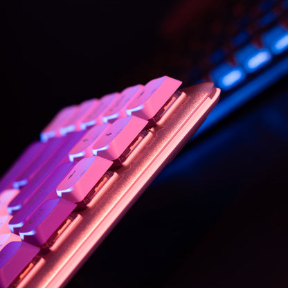 Bežična gaming tipkovnica Proove AFK, RGB, BT / Wi-Fi / Žičana, 1.5m, Bijela WKAFKEN22002