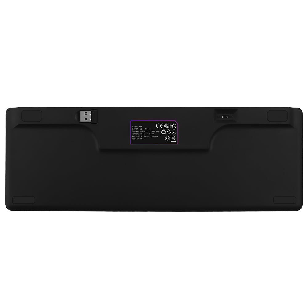 Bežična gaming tipkovnica Proove AFK, RGB, BT / Wi-Fi / Žičana, 1.5m, Crna WKAFKEN22001
