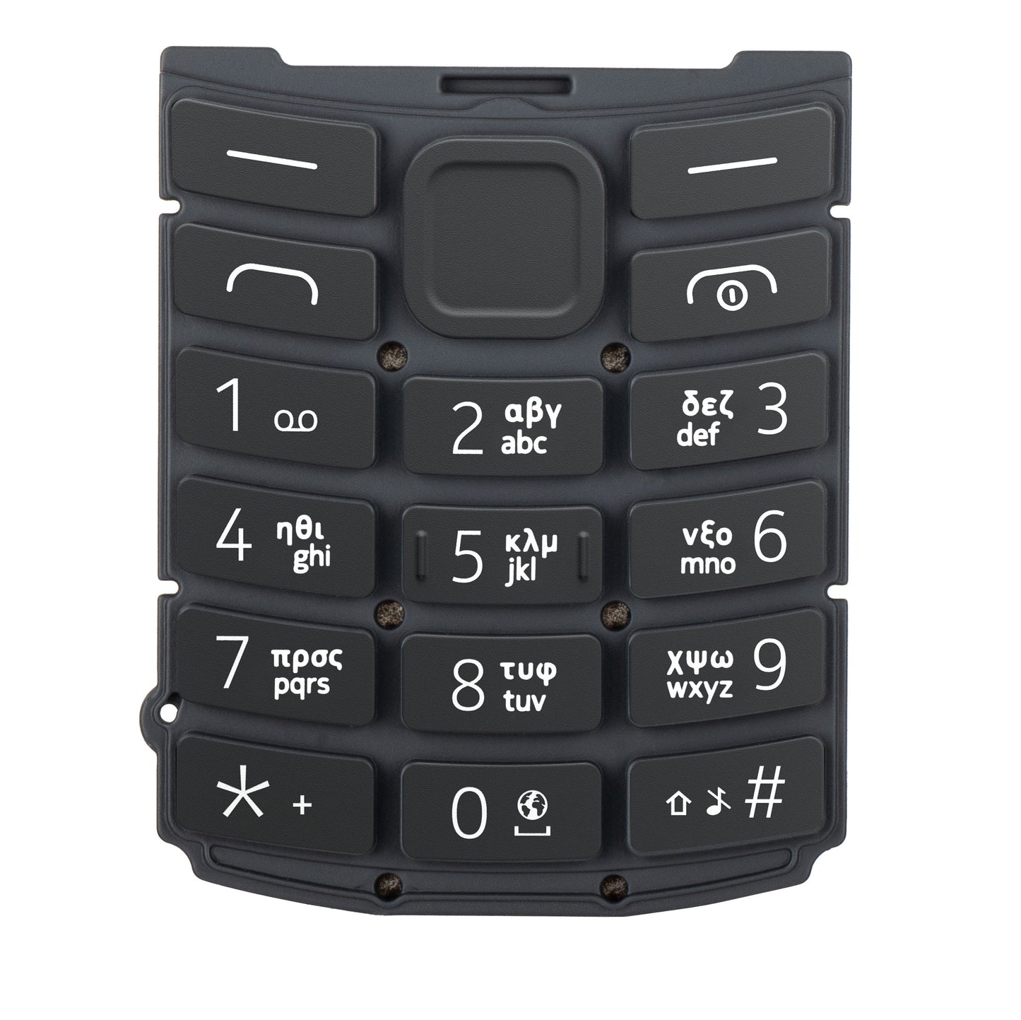 Grčka tipkovnica za Nokia 105 4G 2nd Edition, Charcoal