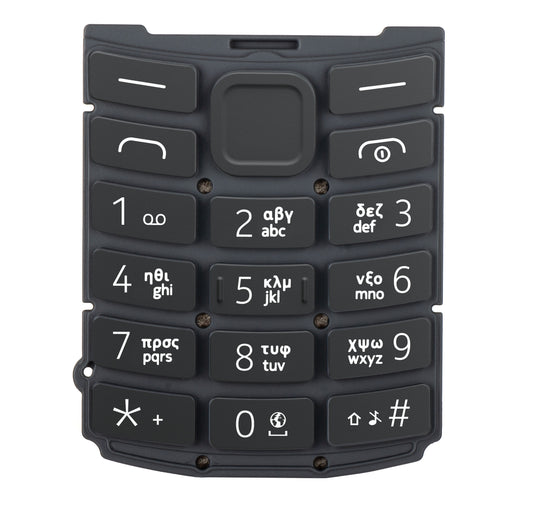 Grčka tipkovnica za Nokia 105 4G 2nd Edition, Charcoal