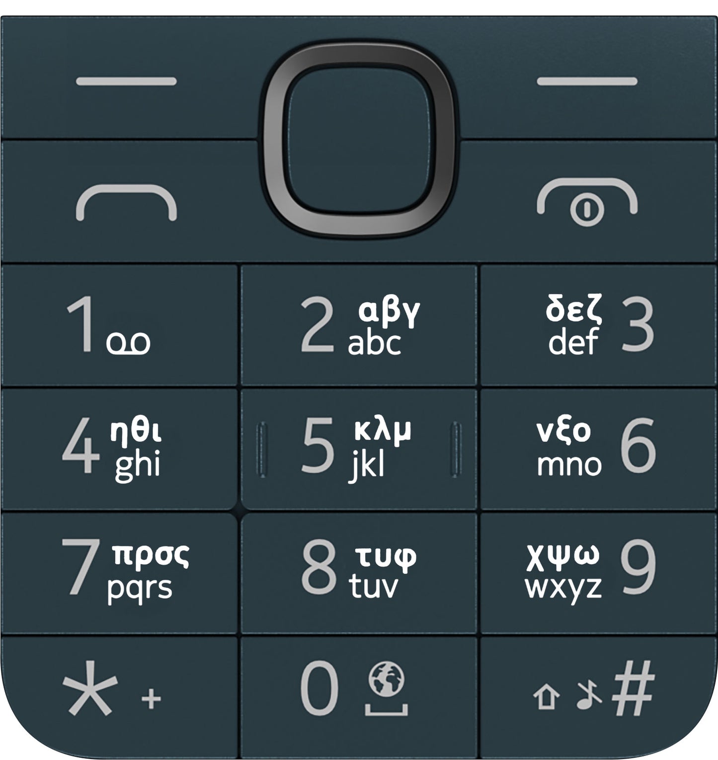 Grčka tipkovnica za Nokia 225 4G (2024), plava