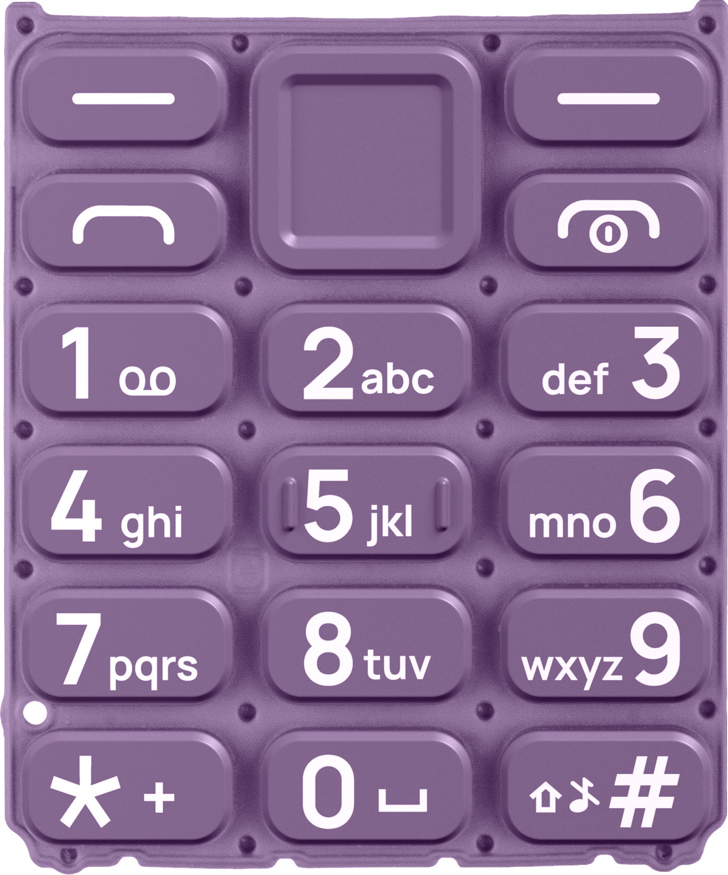 Latinska tipkovnica za HMD 105 / Nokia 105 (2024), ljubičasta