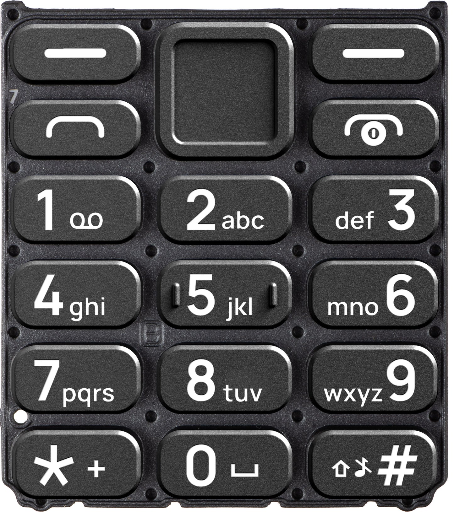 Latinska tipkovnica za HMD 110 / Nokia 110 (2024), crna