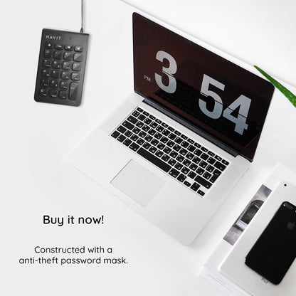 Numerička tipkovnica Wired USB HAVIT KB223, 1.5m, Crna