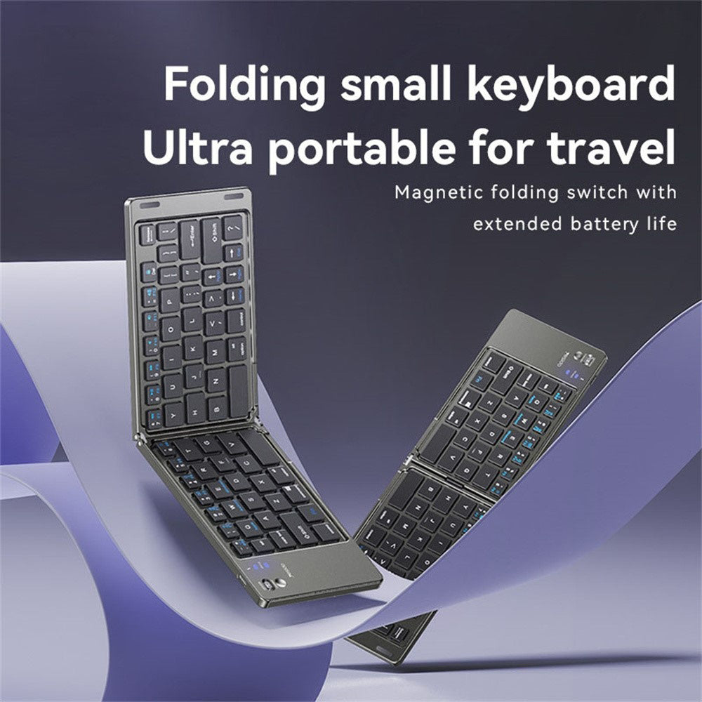 Sklopiva Bluetooth tipkovnica Yesido KB27, Crna