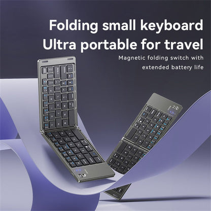 Sklopiva Bluetooth tipkovnica Yesido KB27, Crna