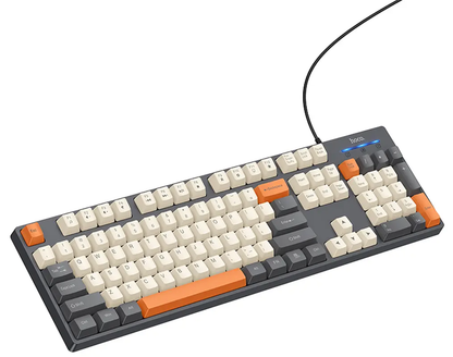 Žičana USB tipkovnica HOCO GM61 Tri-Color, 1.45m, Siva