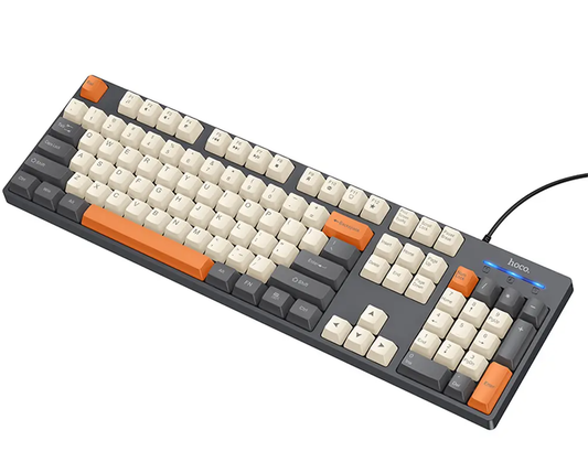 Žičana USB tipkovnica HOCO GM61 Tri-Color, 1.45m, Siva