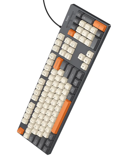 Žičana USB tipkovnica HOCO GM61 Tri-Color, 1.45m, Siva