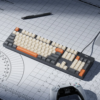 Žičana USB tipkovnica HOCO GM61 Tri-Color, 1.45m, Siva