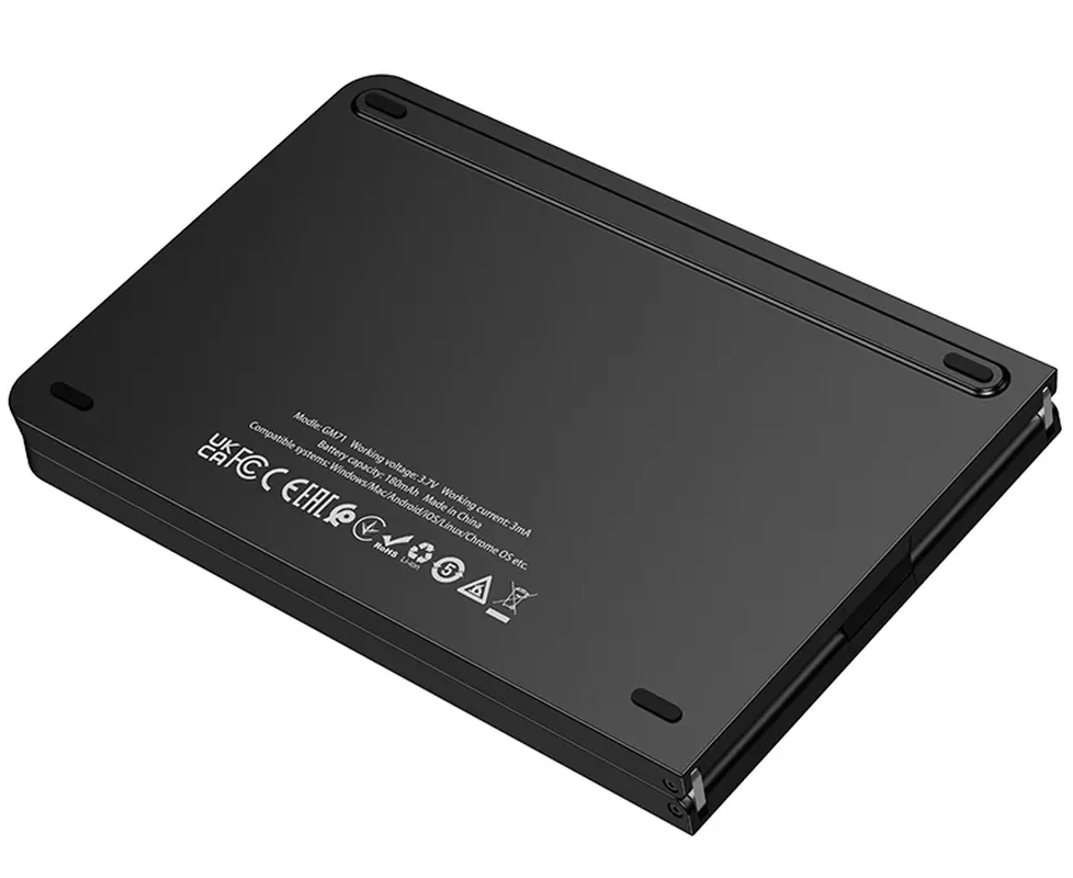Sklopiva Bluetooth tipkovnica HOCO GM71 Foldable, Crna