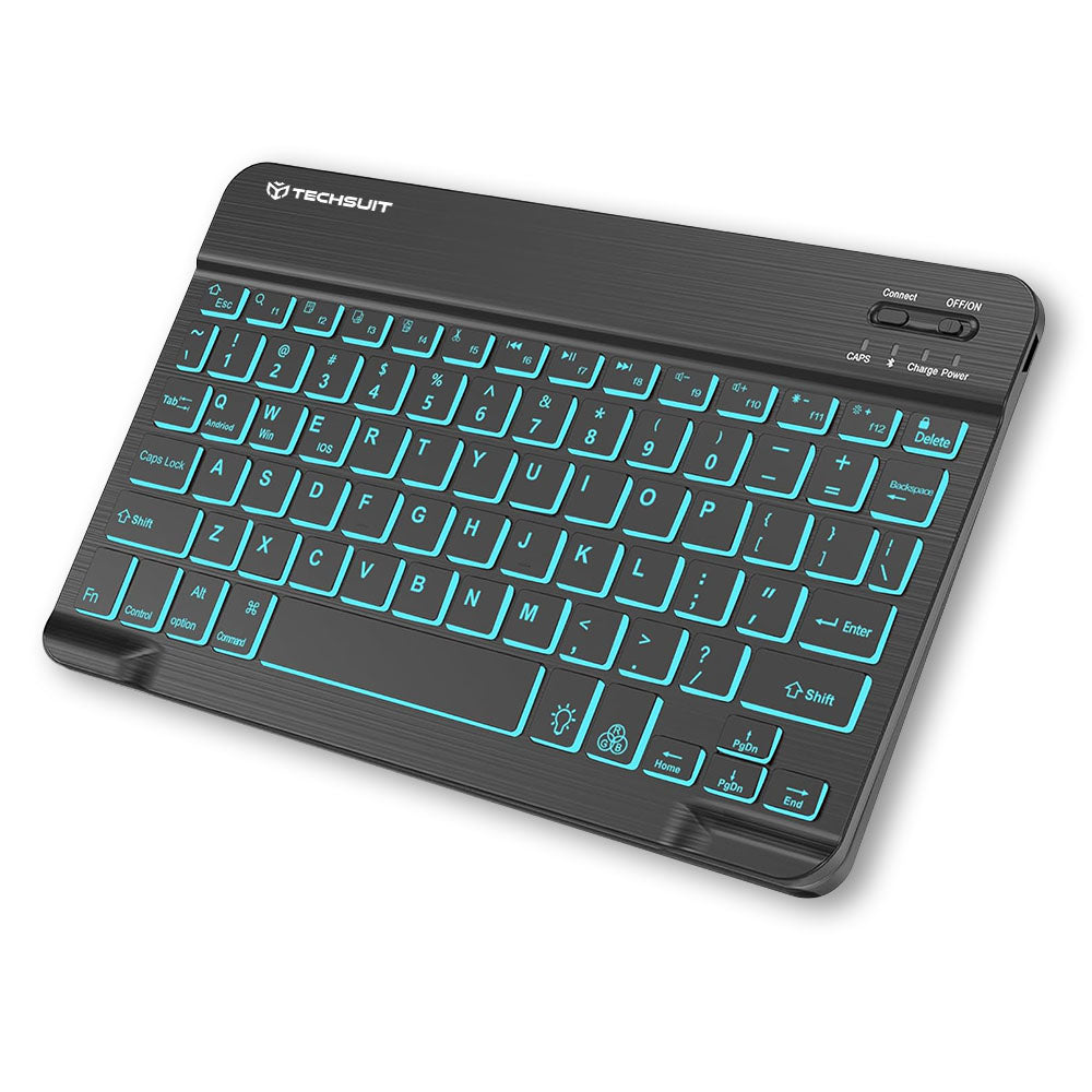 Bežična tipkovnica Techsuit WK1, RGB, Crna