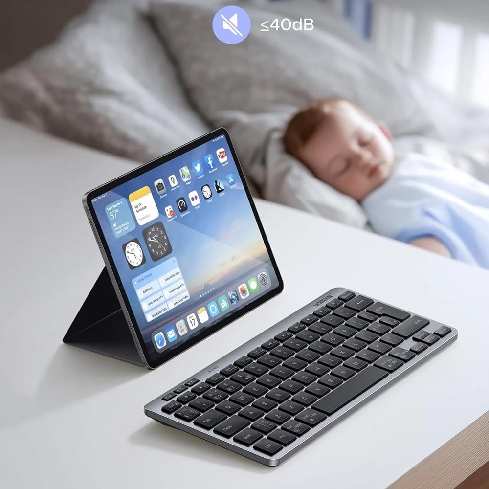 Bežična tipkovnica UGREEN 75049, BT / Wi-Fi, Crna