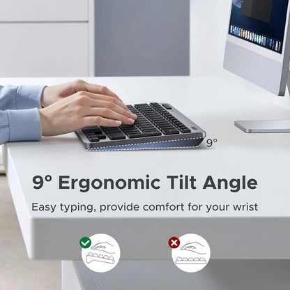 Bežična tipkovnica UGREEN 75049, BT / Wi-Fi, Crna