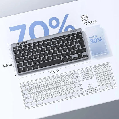 Bežična tipkovnica UGREEN 75049, BT / Wi-Fi, Crna