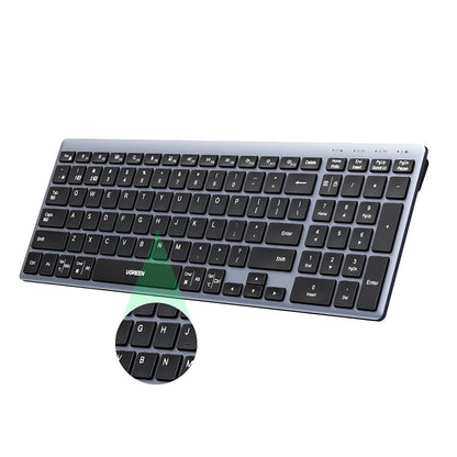 Bežična tipkovnica UGREEN K552 (75163), BT / Wi-Fi, Crna