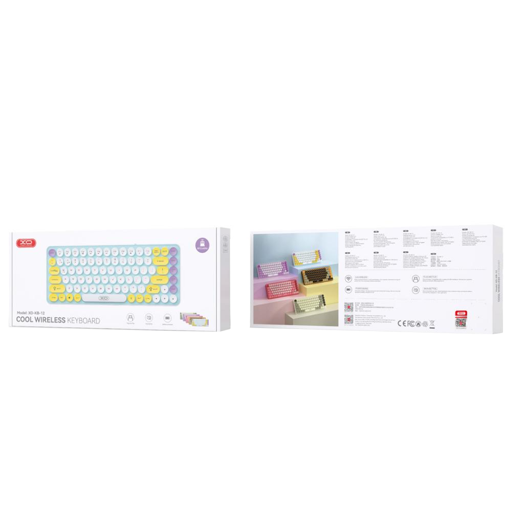 Bežična tipkovnica XO Design KB-12, BT / Wi-Fi, Roza