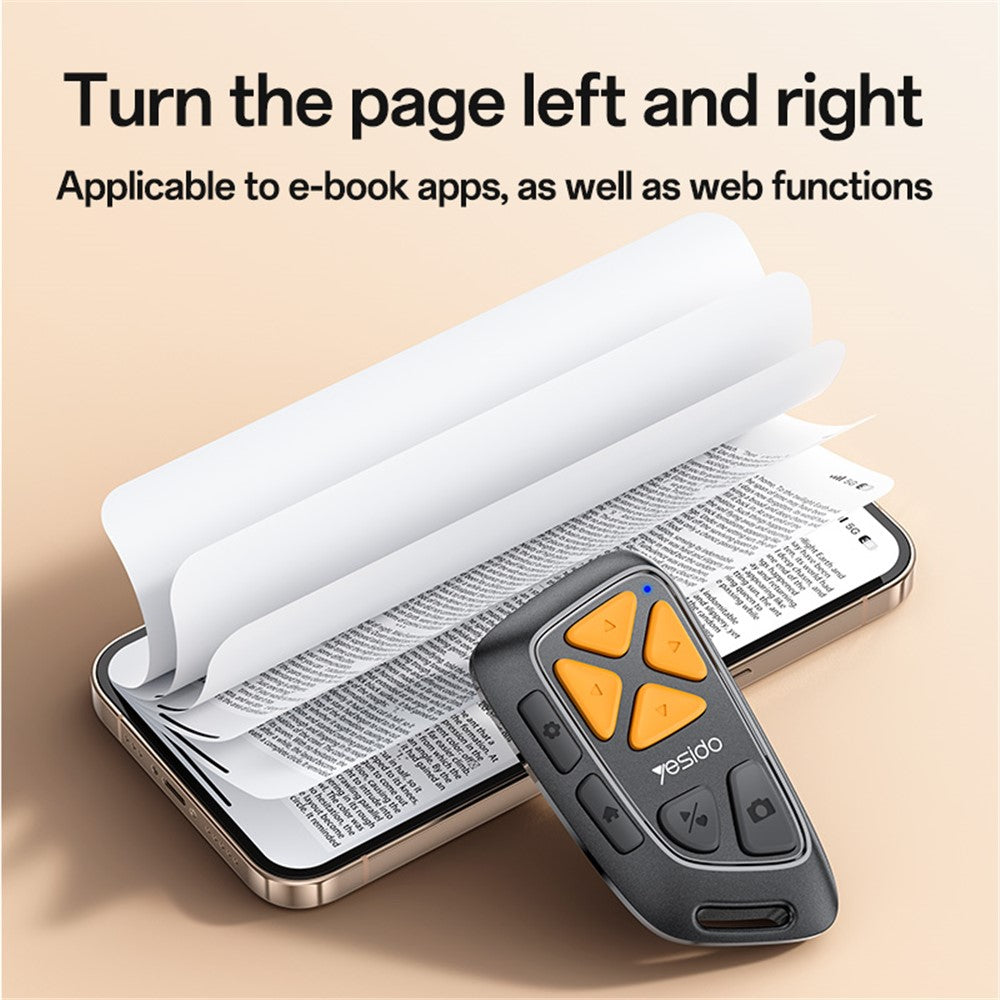 Bluetooth Multimedijski Daljinski Upravljač Yesido SF25, Crni