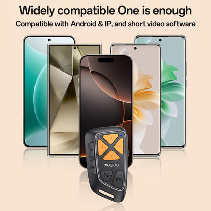 Bluetooth Multimedijski Daljinski Upravljač Yesido SF25, Crni