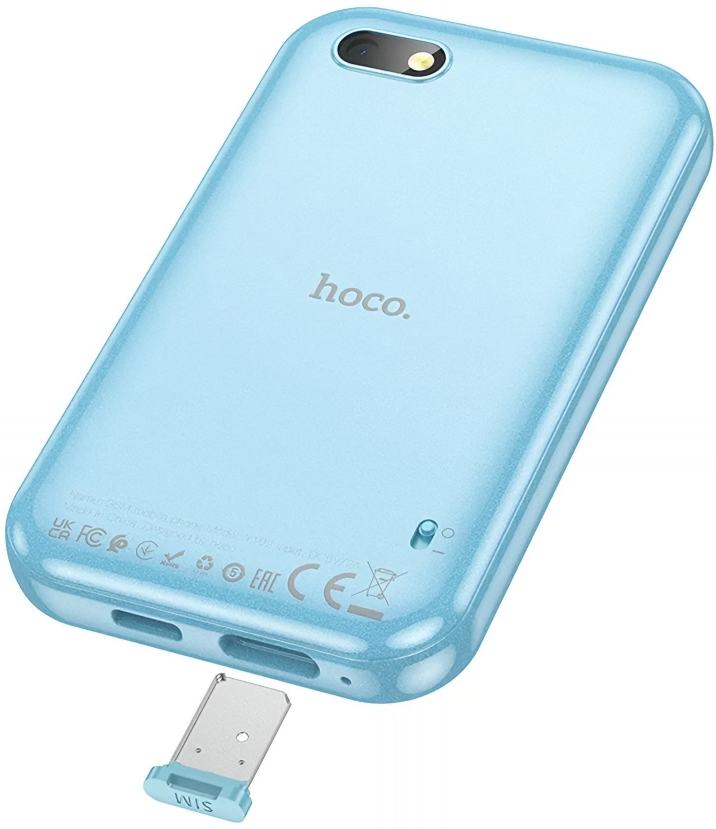 Mobilni telefon HOCO Y102 Kids, 2G, Zaslon 2.8 inča, Plavi