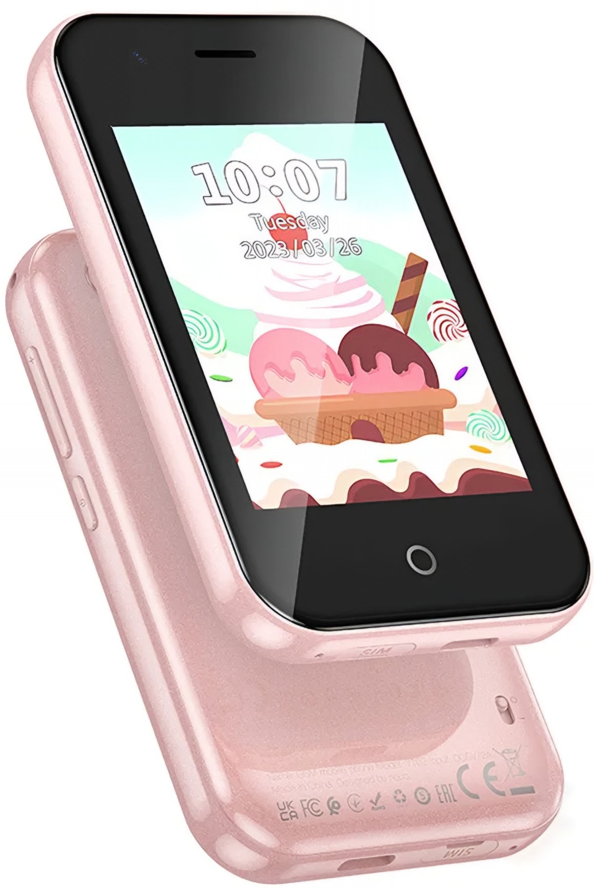 Mobilni telefon HOCO Y102 Kids, 2G, Zaslon 2.8 inča, Roza
