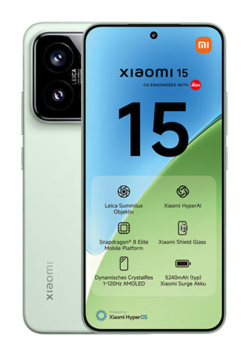 Mobilni telefon Xiaomi 15 5G Dual SIM, 512GB, 12GB, Zeleni MZB0ITWEU