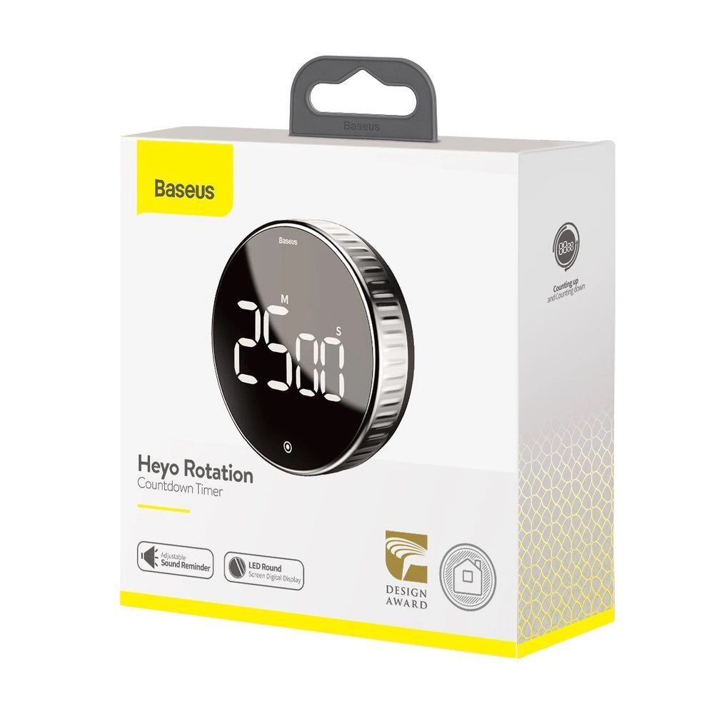 Timer Temporizator Baseus Heyo Rotation, Crni ACDJS-01