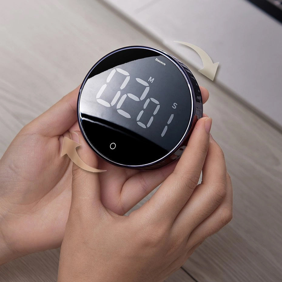 Timer Temporizator Baseus Heyo Rotation, Crni ACDJS-01