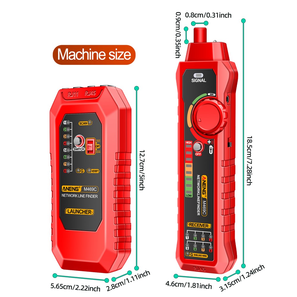 Tester kabela mreže UTP ANENG M469C