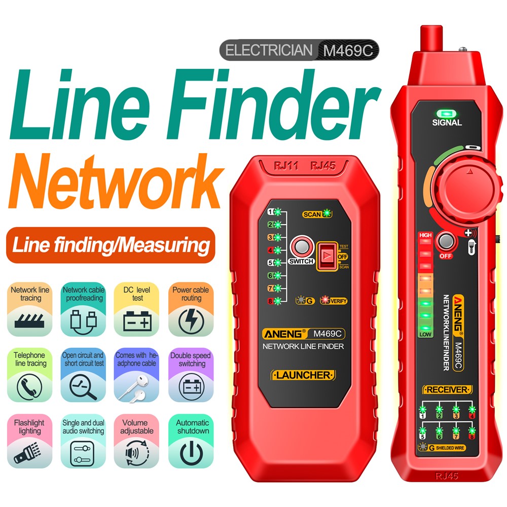 Tester kabela mreže UTP ANENG M469C
