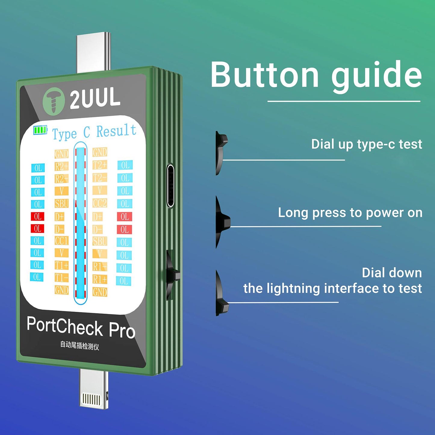 Tester usluga 2UUL PW31, Lightning / USB-C