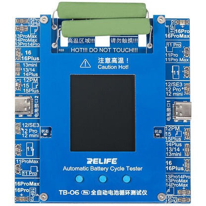 Tester usluge Relife TB-06 Pro za provjeru broja ciklusa baterije Apple iPhone 11 - 16 Series