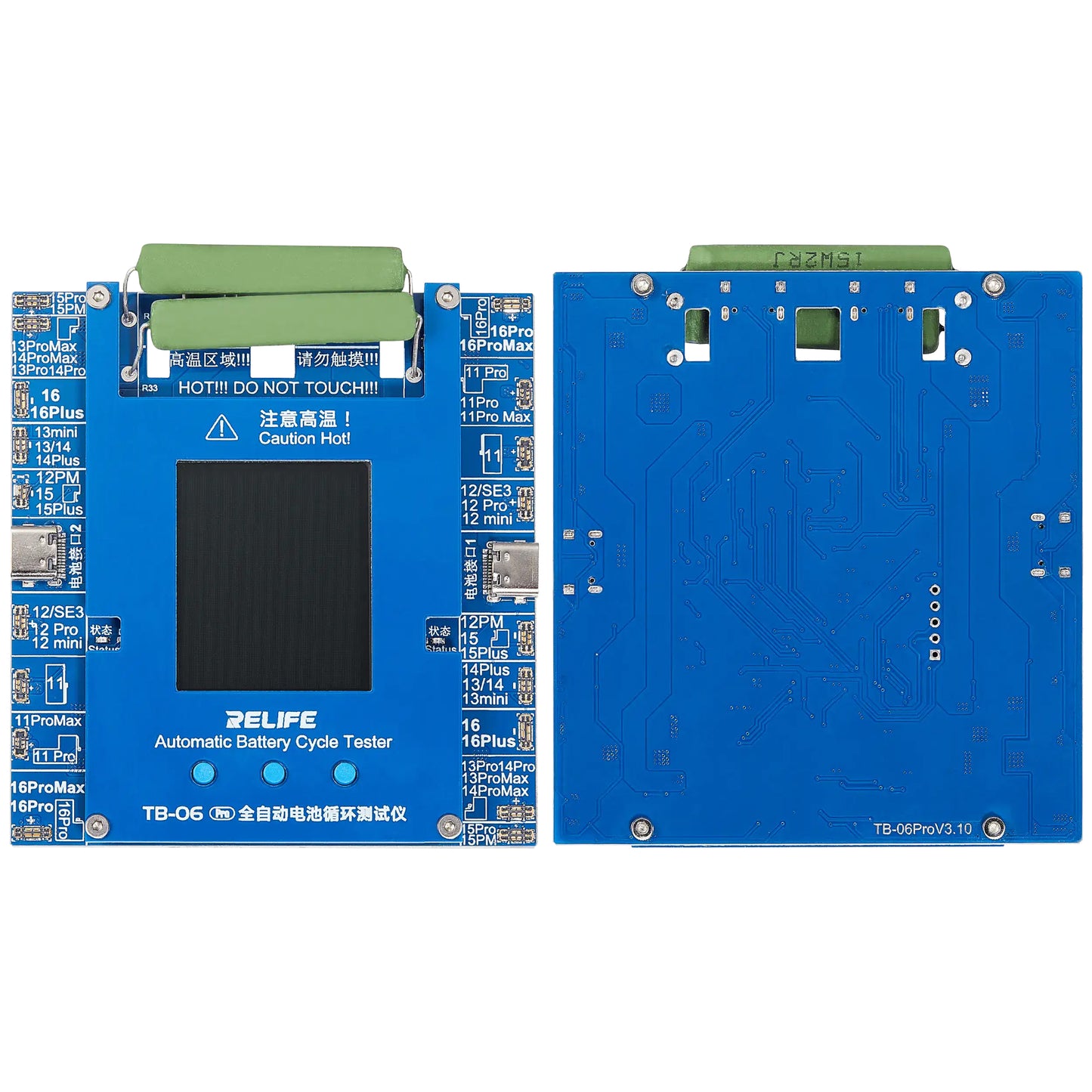 Tester usluge Relife TB-06 Pro za provjeru broja ciklusa baterije Apple iPhone 11 - 16 Series
