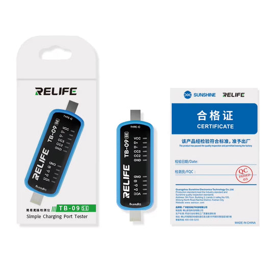 Tester usluga Relife TB-09 SE, Lightning / USB-C